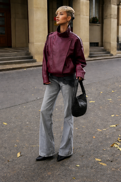 Casual Chic Black Leather Jacket – Effortless Spring Style 2026